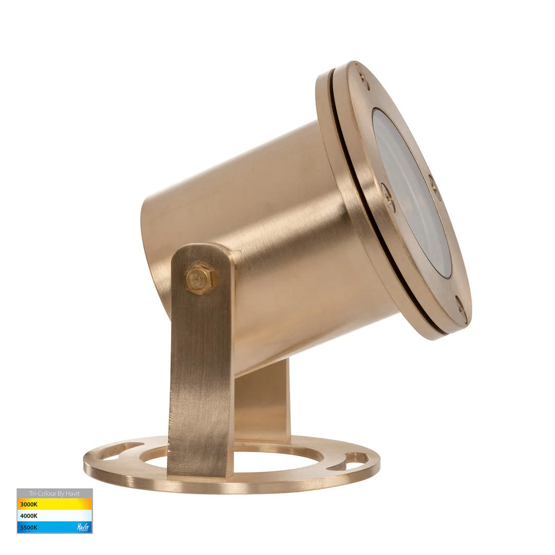 Pond light Onder Solid Brass TRI Colour LED HV1491T-BR IP68