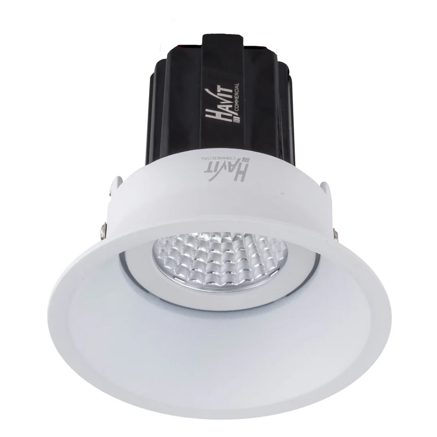 Recessed Downlight Round Deep tilt LED 13W 3K IP44 WHT