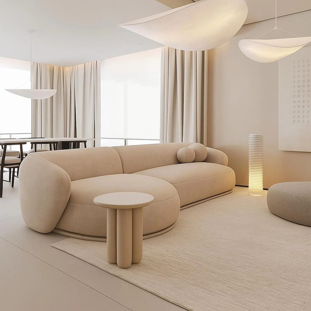 Pendant lamp Arca Medium LED 24W 3K D60 WHT