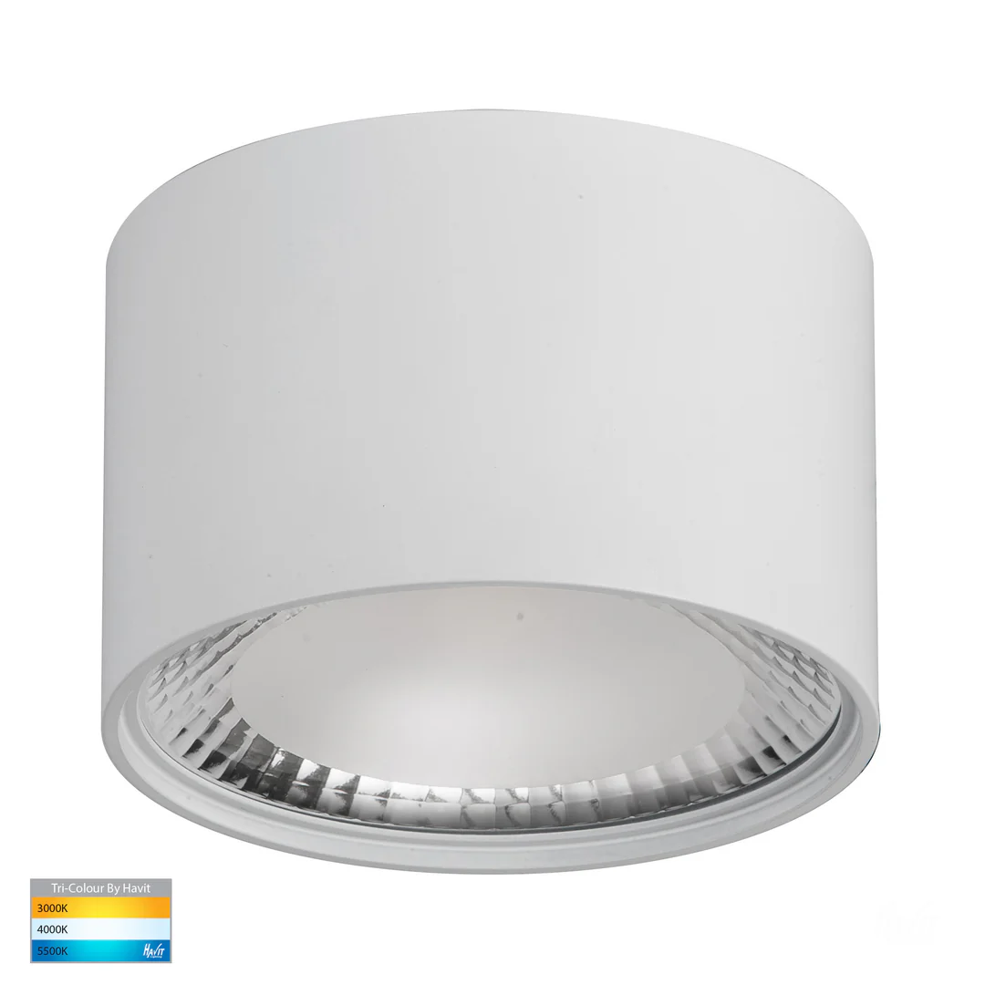 Surface downlight Nella WHT 3CCT LED 12W IP54 Surface downlight Nella WHT 3CCT LED 12W IP54
