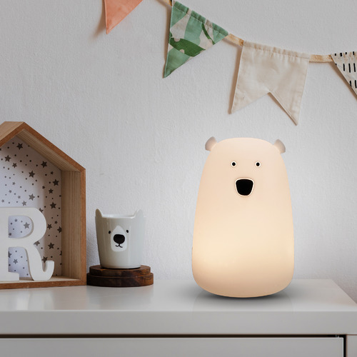 Kids lamp Polar Bear Barney soft Silicone Night RGB Rechargeable Kids lamp Polar Bear Barney soft Silicone Night RGB Rechargeable