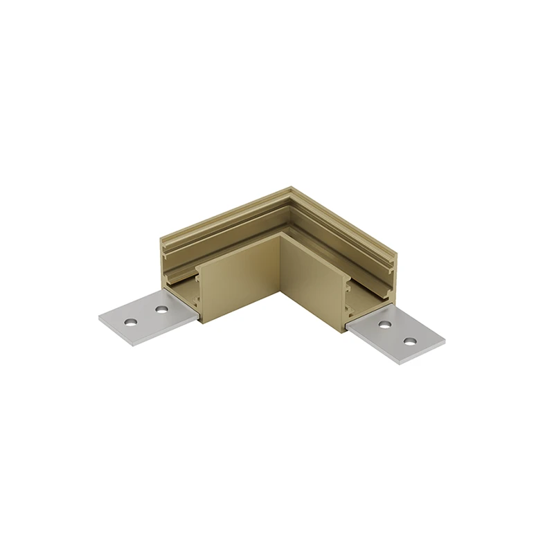 Surface track MUSE horizontal corner 48V Brass