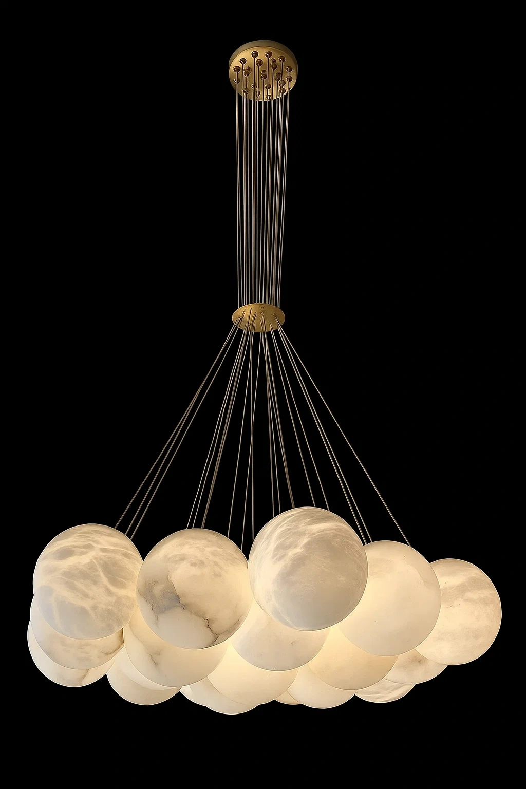 Pendant lamp Molina S19 Alabaster Spanish Marble G9 BRS Pendant lamp Molina S19 Alabaster Spanish Marble G9 BRS
