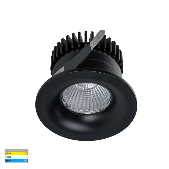 Recessed Downlight Niche Round LED 6W 3CCT IP54 BLK