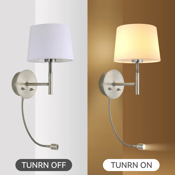 Wall Light Riley Satin Chrome