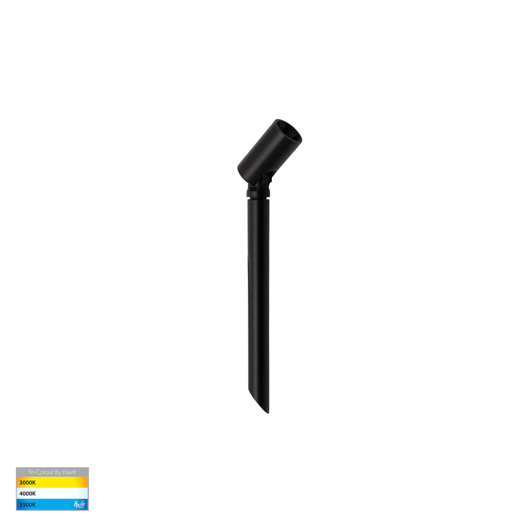 Garden light Spar Aluminium Black Spike or Surface Mounted HV1433T-BLK IP65