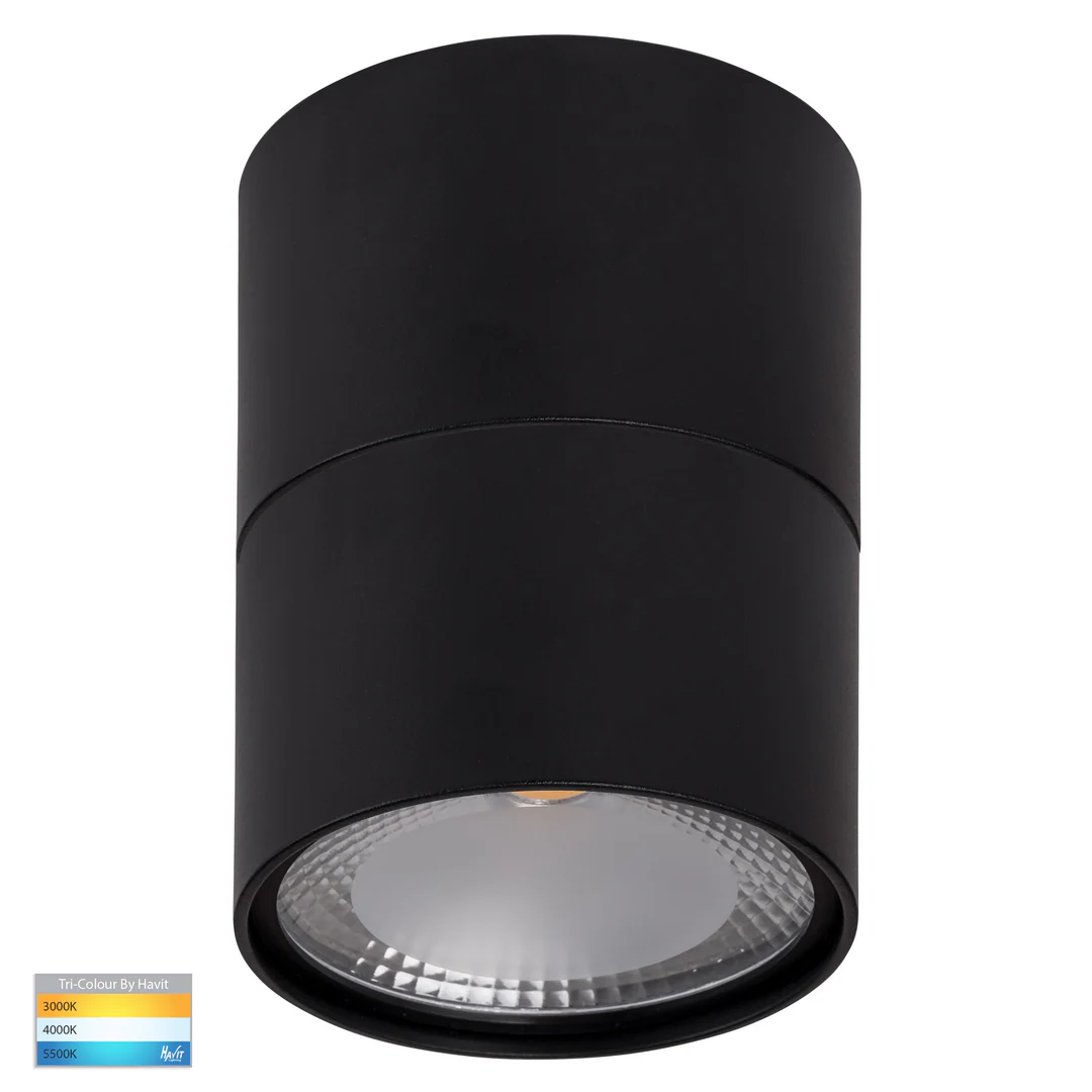 Surface downlight Nella BLK with Extension 3CCT LED 12W IP54 Surface downlight Nella BLK with Extension 3CCT LED 12W IP54