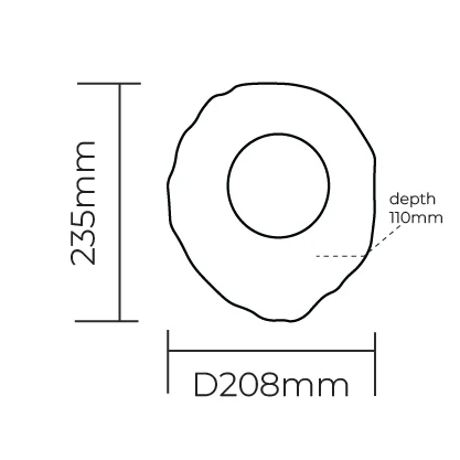 Wall light Vesta small LED D20 BRS