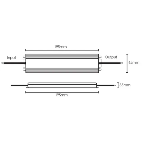 Driver LED VDX60W 60w 24v IP67