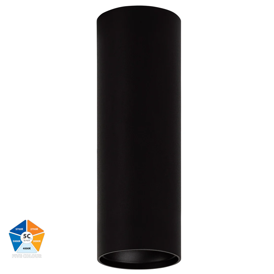 Surface downlight Nella BLK Extension 5CCT LED 7W IP54