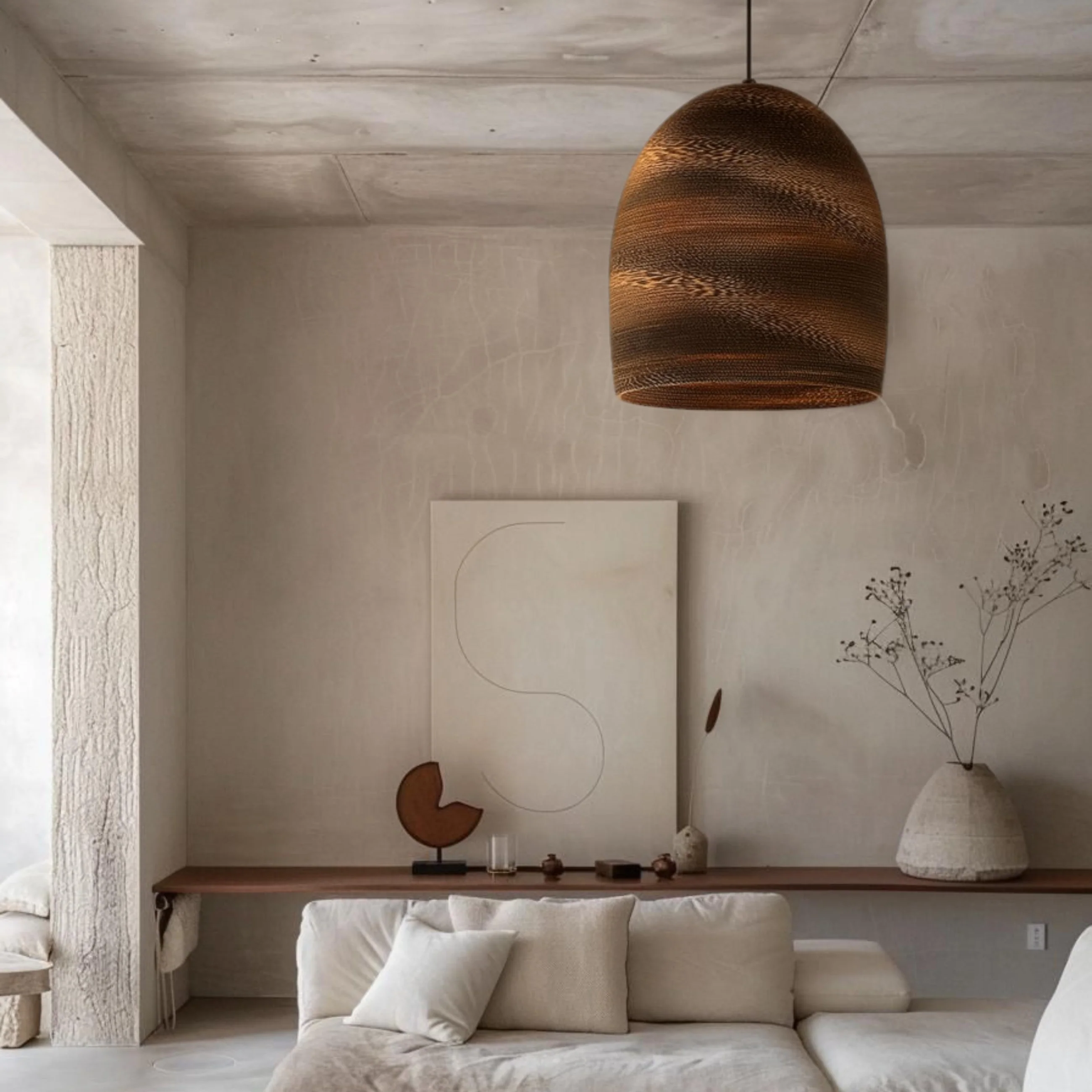 Pendant lamp Zanora Dome E27