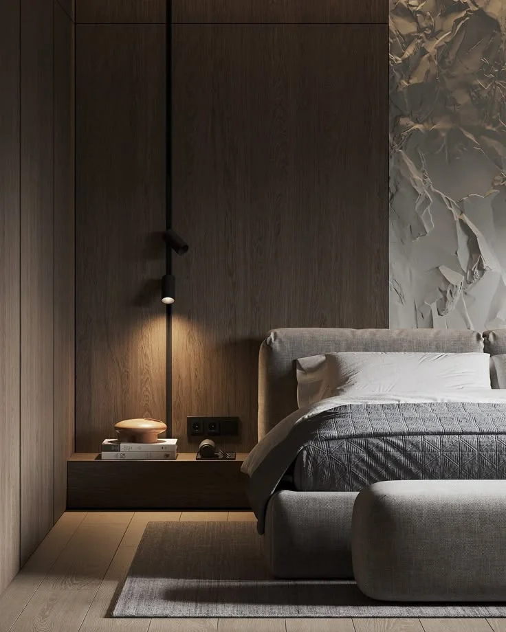 Recessed track set for bedroom Edge 2M 2lt LED 10W BLK