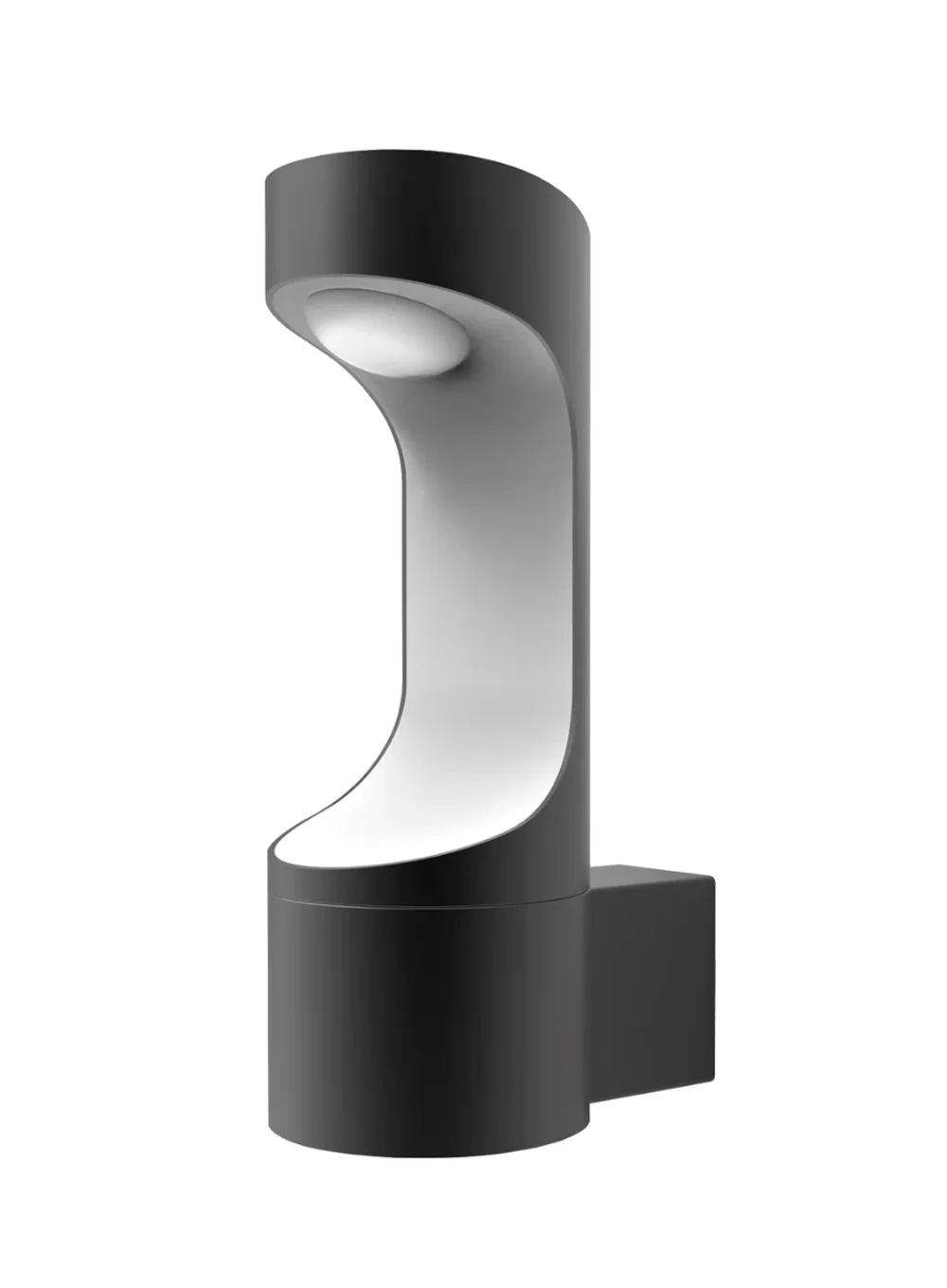 Wall light SETH 1 LED Matt Black IP54