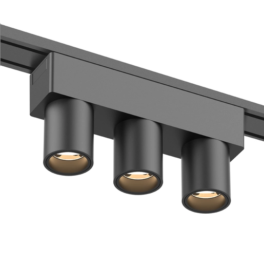 Track Triple Spotlight Z3025-6.36.30.BK 48V 6W