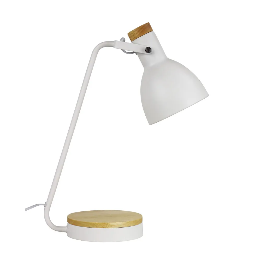 Desk lamp BENNY WHITE & BLONDE