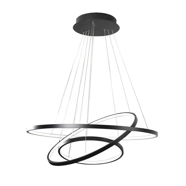 Pendant lamp Slim 3 Ring LED 90W 3CCT BLK Pendant lamp Slim 3 Ring LED 90W 3CCT BLK