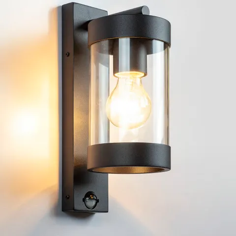 Wall light Frenchy E27 BLK Sensor