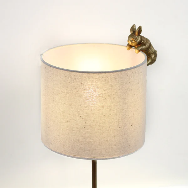 Table Lamp Two Rabbits Playing