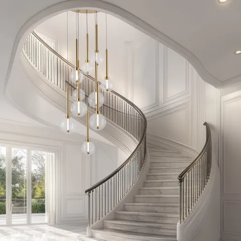 Pendant lamp Meteor 10 light LED 45W 3K GL Pendant lamp Meteor 10 light LED 45W 3K GL