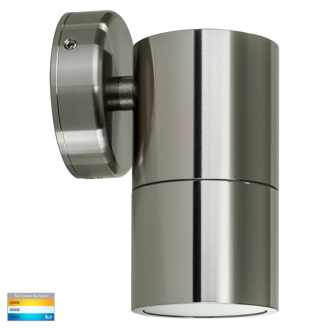 Wall light Tivah 316 SS 3CCT Fixed Down HV1107GU10T IP65