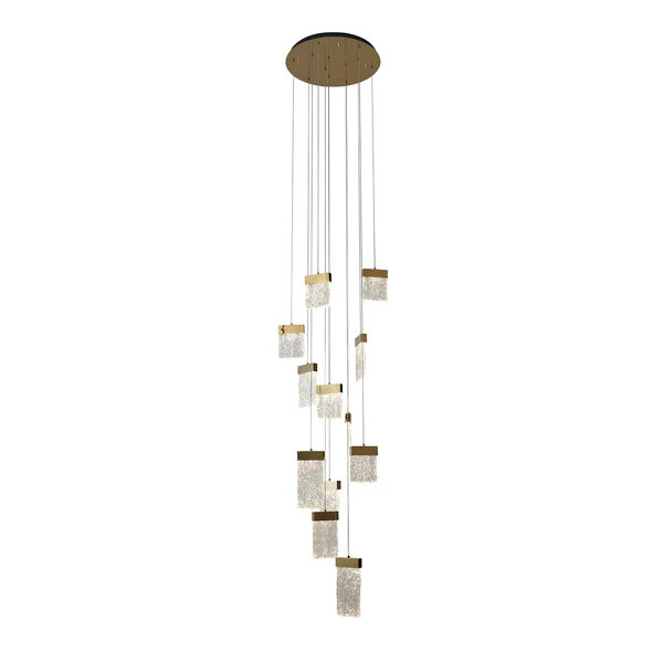 Pendant lamp Mira LED 96W D60 gold