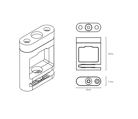 Belt fixed node Z3000-48.BCF.BK 48V