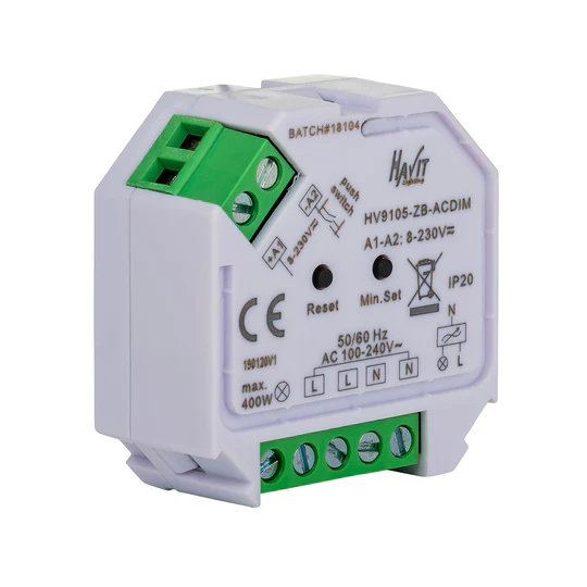 Zigbee Trailing edge dimmer HV9105-ZB-ACDIM