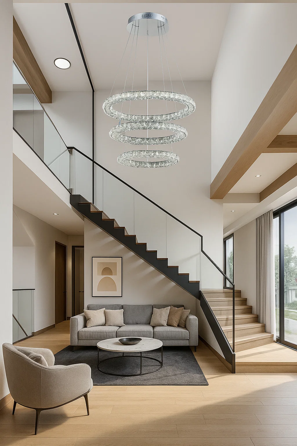 Pendant lamp Argus 3 LED 35W CCT Dim D55 CHR remote Pendant lamp Argus 3 LED 35W CCT Dim D55 CHR remote