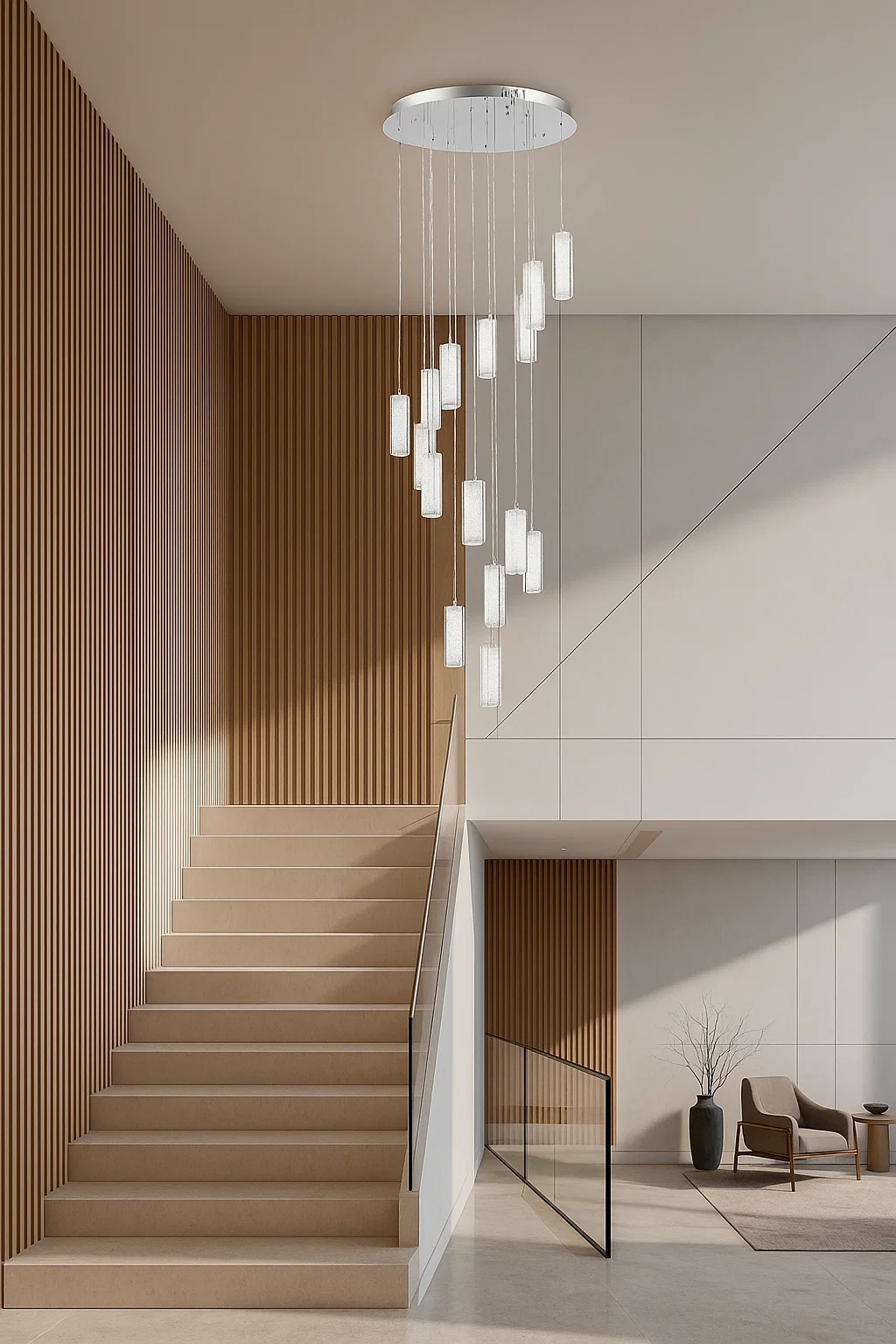 Pendant lamp Mania 15 Crystal LED 120W CCT Dim D55 CHR remote Pendant lamp Mania 15 Crystal LED 120W CCT Dim D55 CHR remote