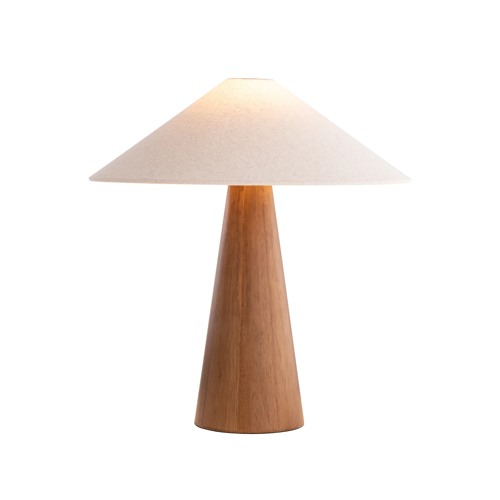 Table lamp Pyra E27 Walnut