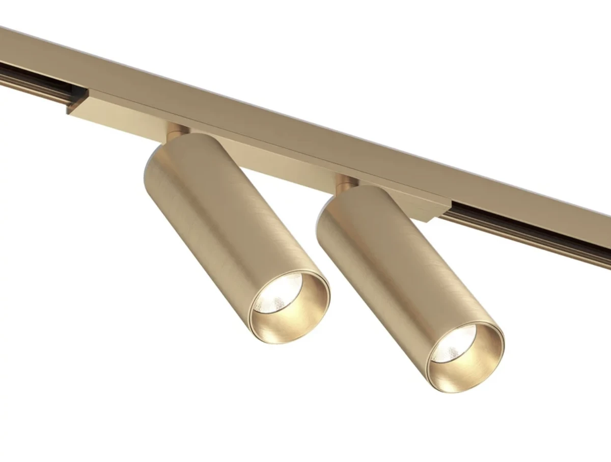 Track spotlight AXIS Double Brass 48V 16W CCT