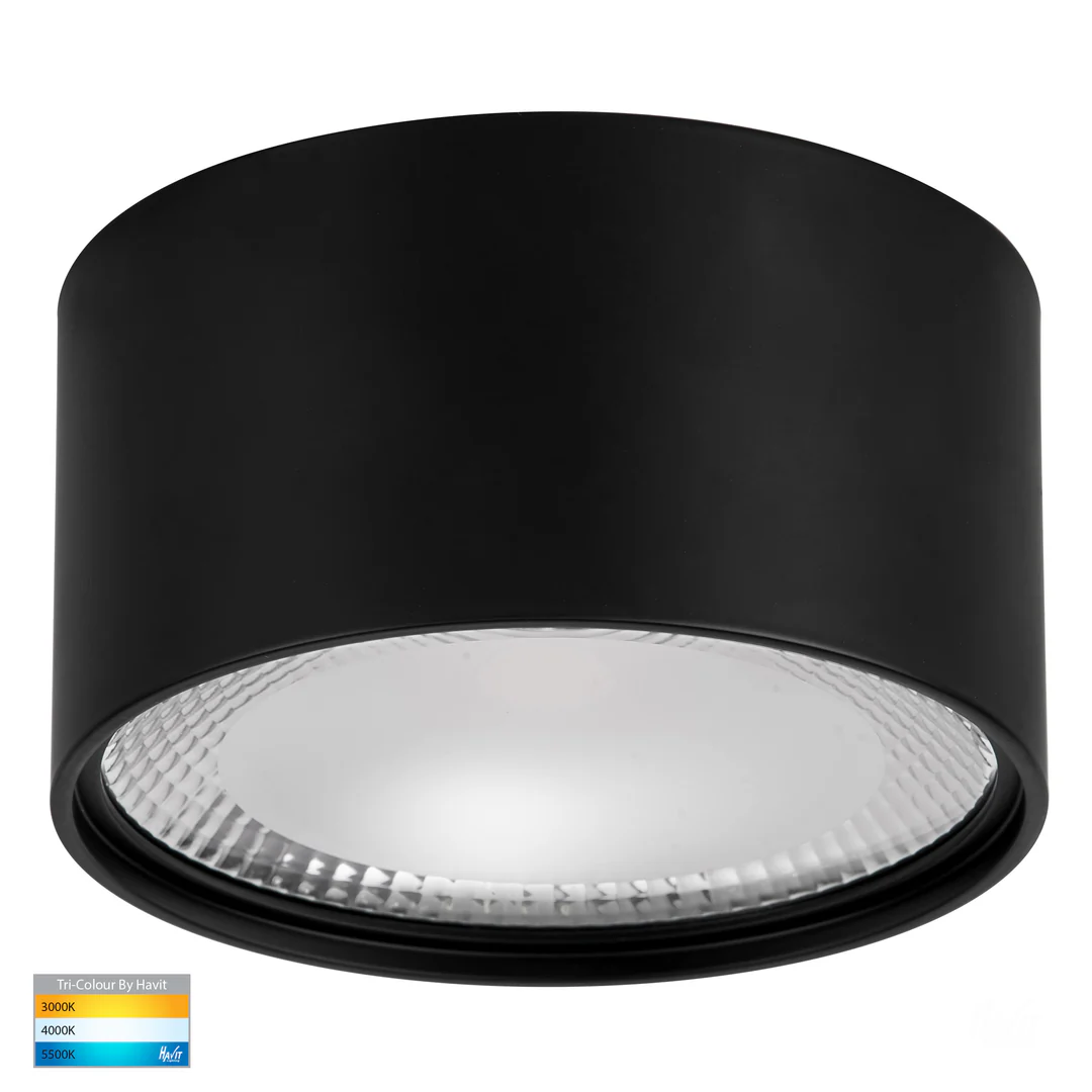Surface downlight Nella BLK 3CCT LED 18W IP54 Surface downlight Nella BLK 3CCT LED 18W IP54