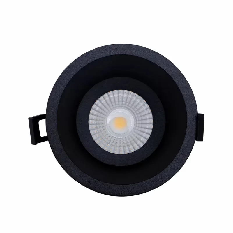 Recessed Downlight COB LED 10W 3K BLK