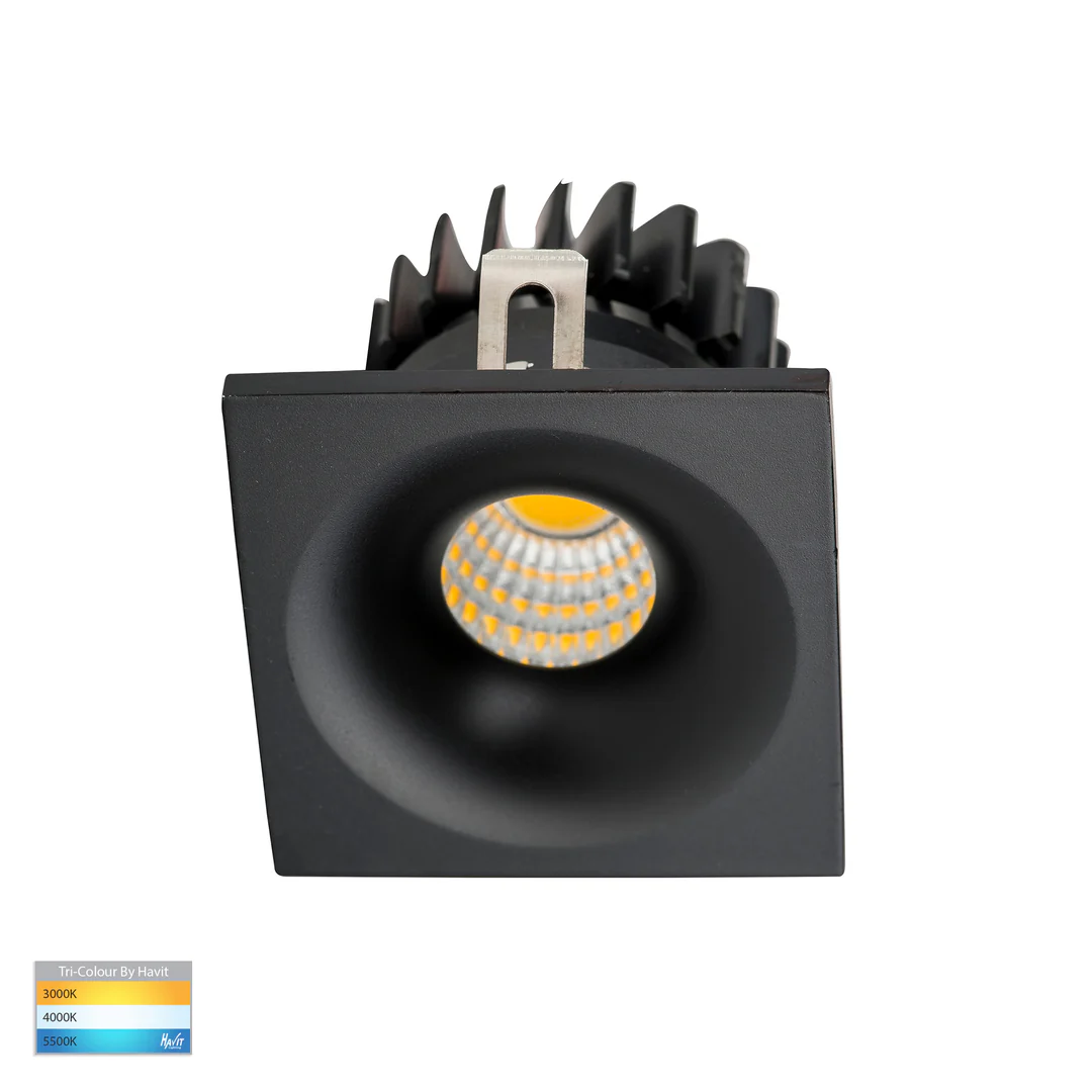 Recessed downlight Niche BLK Square Mini 3CCT 3W IP54