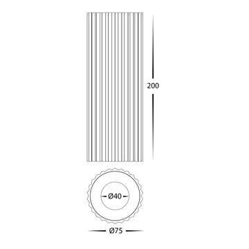 Surface downlight HV5851S-BLK-EXT  Nella 3CCT LED 7W IP65 12V