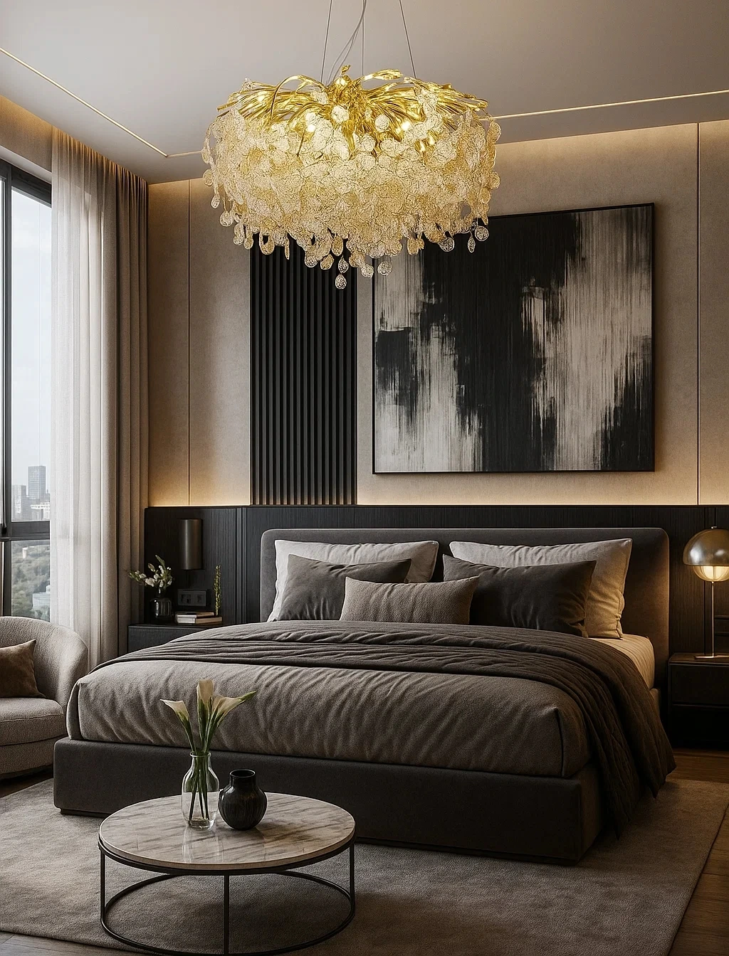 Chandelier Lenny - Money Tree P60 13xG9 GL Chandelier Lenny - Money Tree P60 13xG9 GL