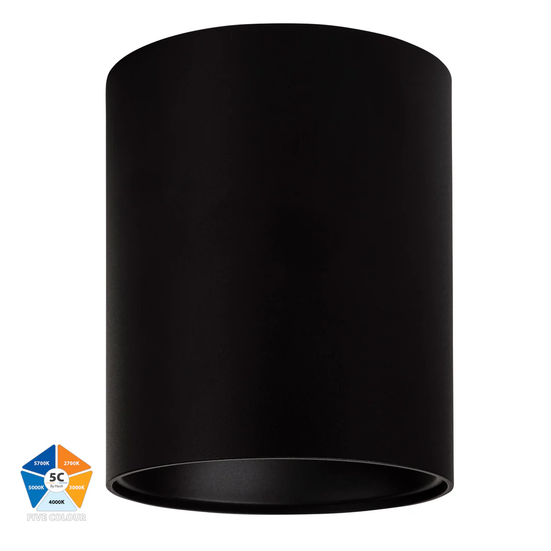 Surface downlight Nella BLK 5CCT LED 24W IP54 Surface downlight Nella BLK 5CCT LED 24W IP54