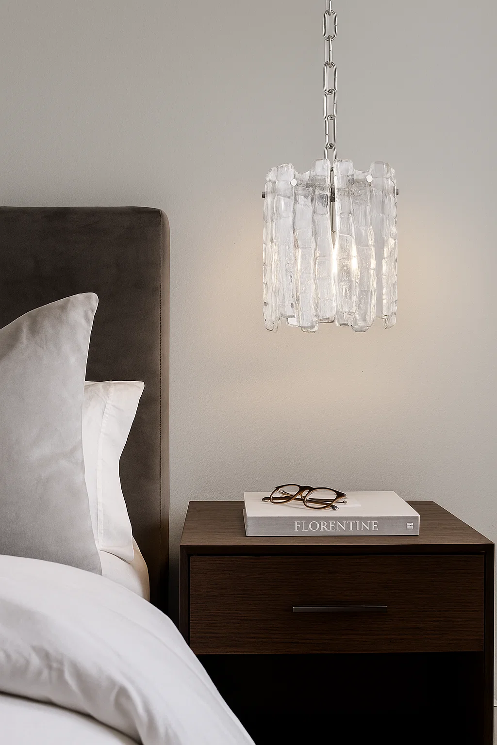 Pendant lamp Riviera 1lt E27 CHR