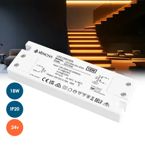 Driver LED VDI18W 18W 24v IP20
