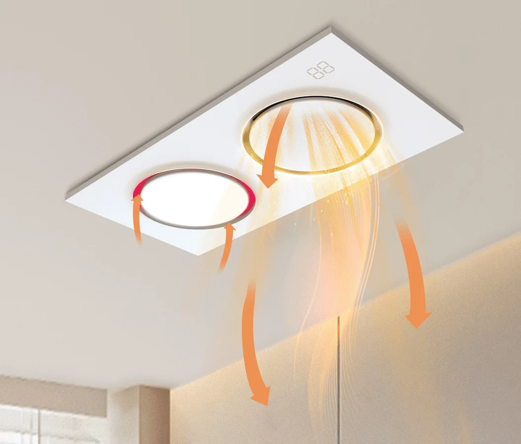 Exhaust fan Infinity 6-in-1 Premium Bathroom Heater 3CCT 12W LED WHT