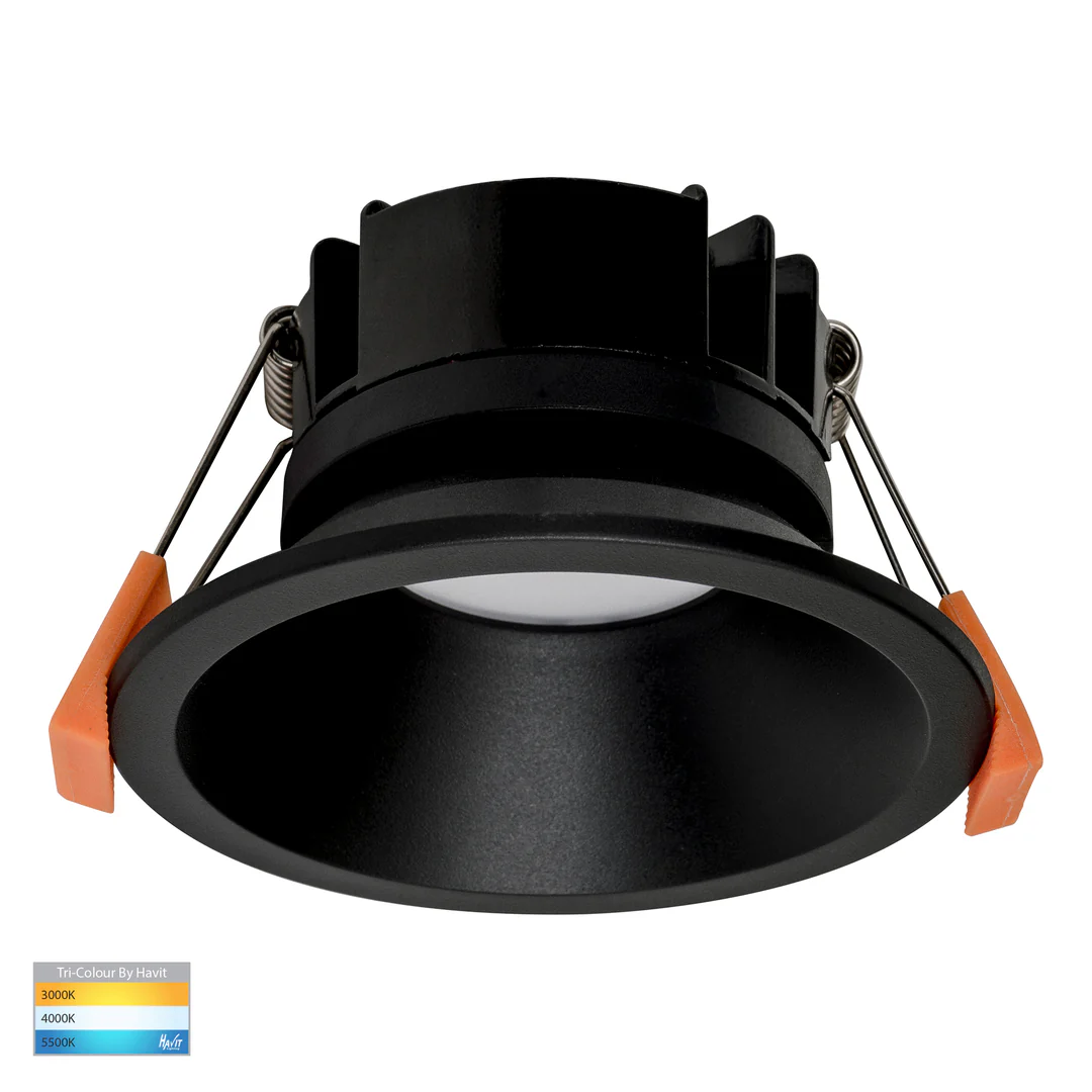 Recessed downlight Gleam BLK Fixed LED 3CCT 9W IP54 Recessed downlight Gleam BLK Fixed LED 3CCT 9W IP54