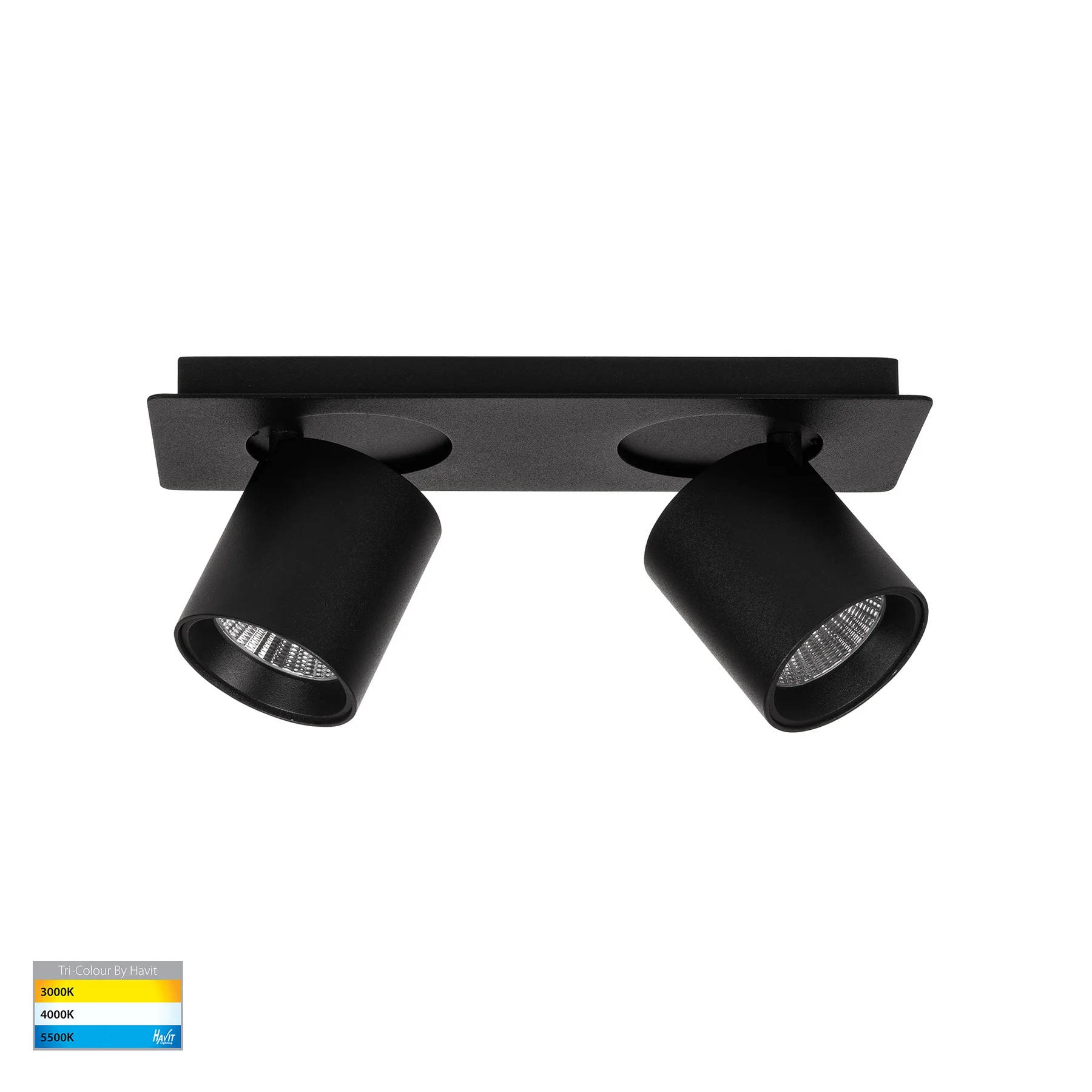 Wall light Sbarra Single Bar 2 Light 3CCT BLK