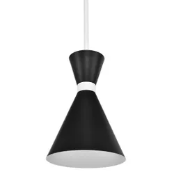 Pendant lamp Oslo E27 BLK WHT