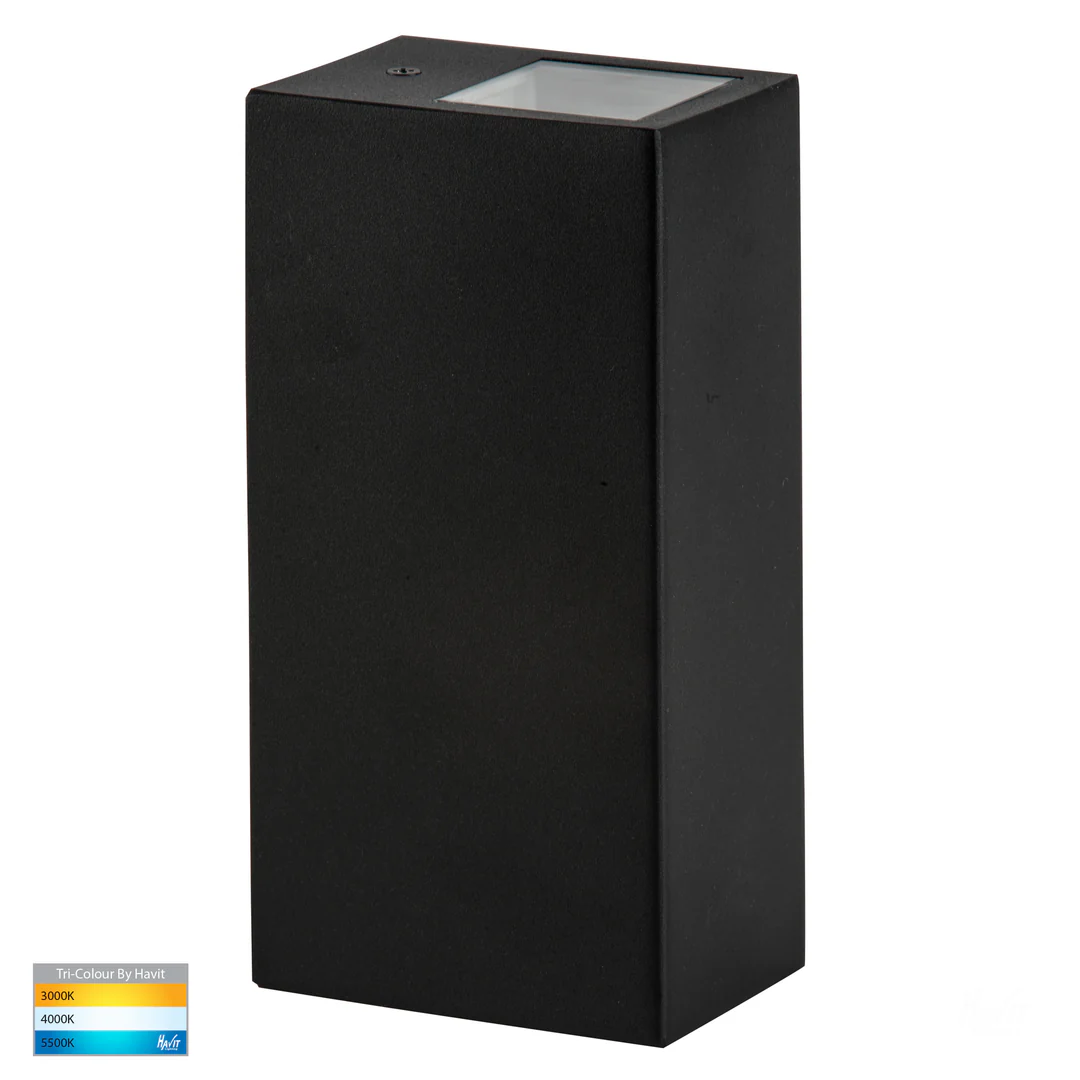 Wall light Veldi BLK Square 3CCT Up-Down HV3633T-BLK IP65