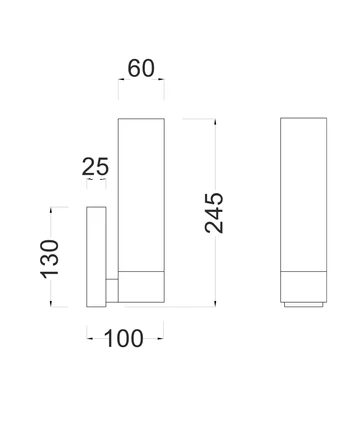 Wall light Vara 8 Opal Glass Chrome E27