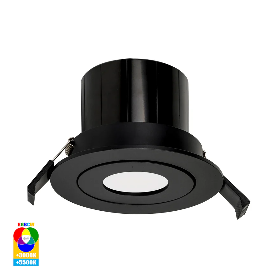 Recessed Tilt Downlight Prime RGBCW LED 12W IP54 WIFI BLK Recessed Tilt Downlight Prime RGBCW LED 12W IP54 WIFI BLK