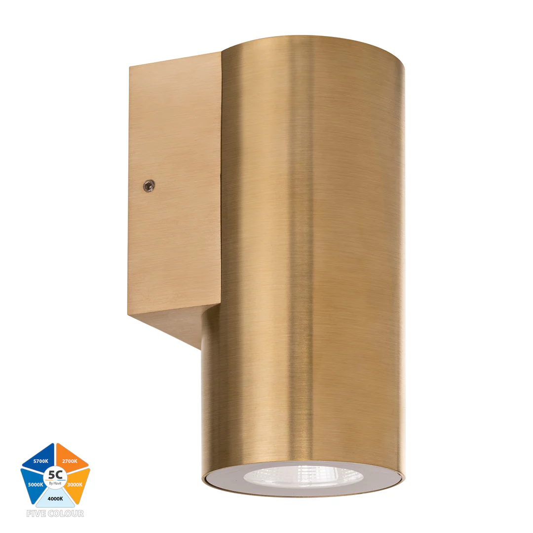 Wall light Aries 5C Colour fixed down LED 6W BRS