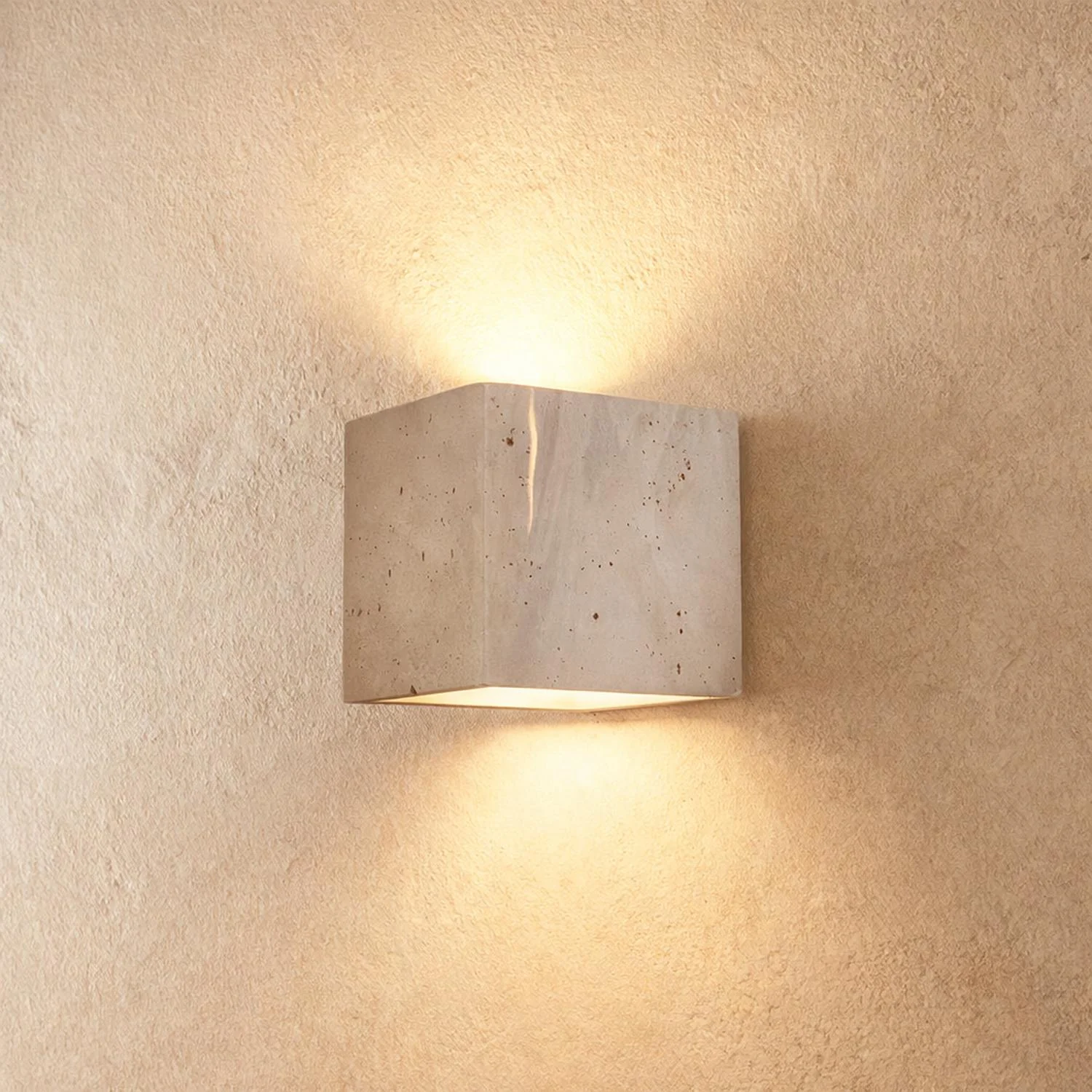 Wall lamp Wisp Cube Travertine G9 NT