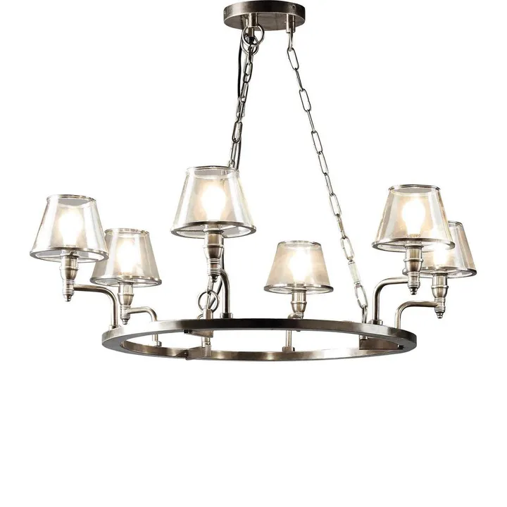 Chandelier Sienna 40W 6lt E14 SILVER Chandelier Sienna 40W 6lt E14 SILVER