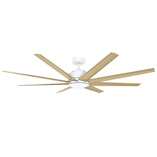 Ceiling Fan Titanic 60 DC 8 blade High Airflow WHT OAK